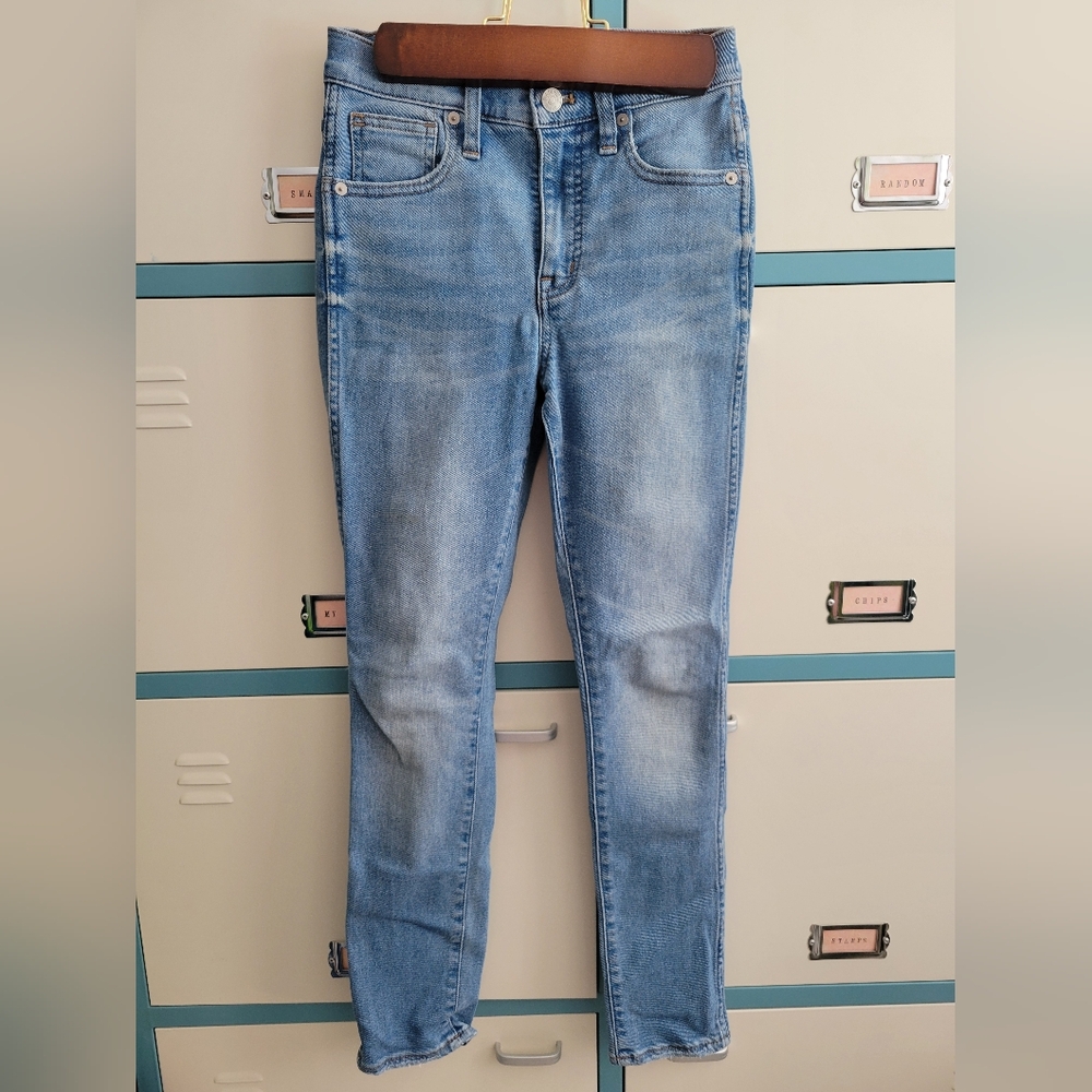 Madewell high rise skinny crop jeans